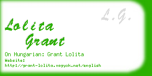 lolita grant business card